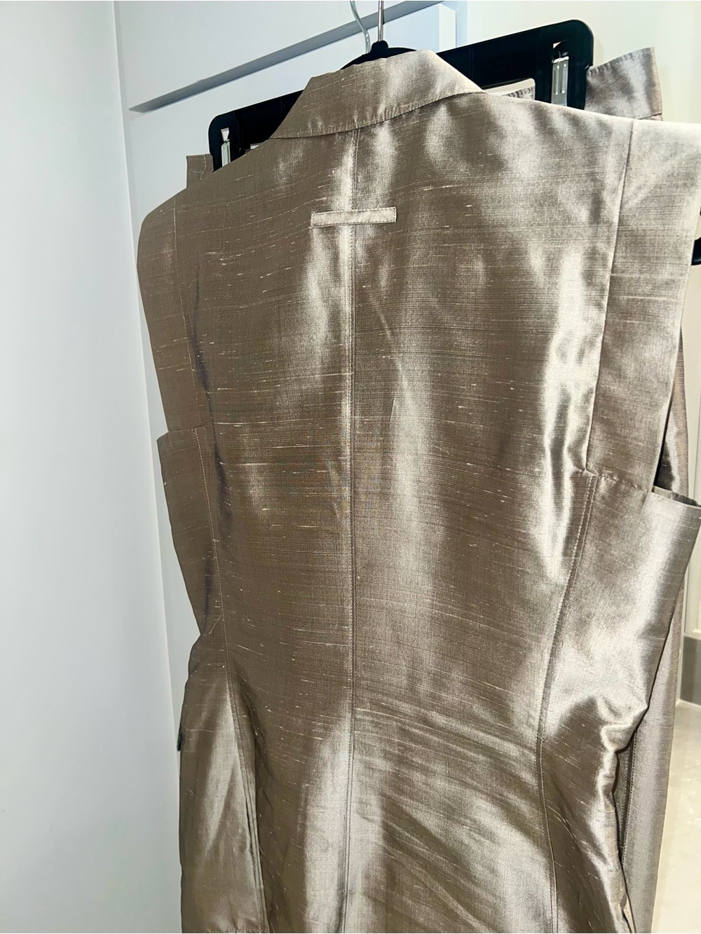 Jean Paul Gaultier Metallic Silk Pantsuit-LIKE NEW - Picture 6 of 12